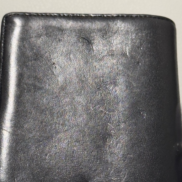 CHANEL Card Wallet in Black - Vintage 90's Coco Mark Lambskin Leather - Picture 11 of 14